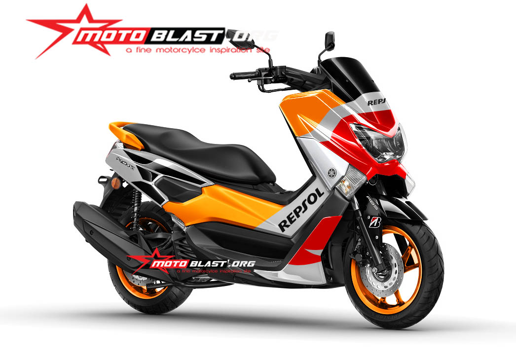 Striping Nmax Repsol. HOT! Modif striping Yamaha NMAX – REPSOL Edition!