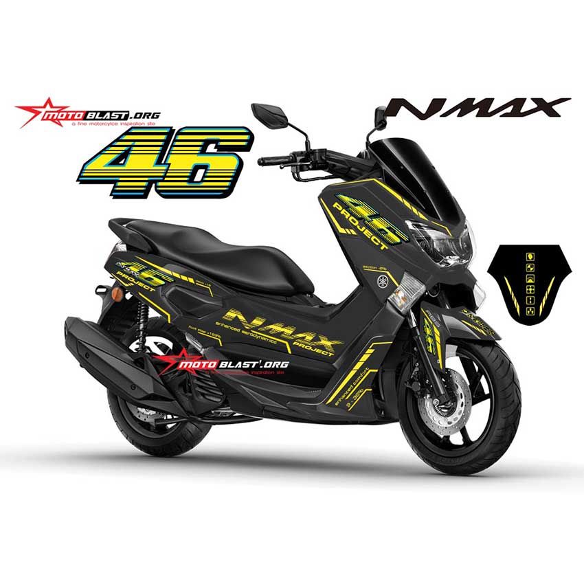 Decal Nmax Vr46. Decal Stiker Yamaha NMAX VR46 Project