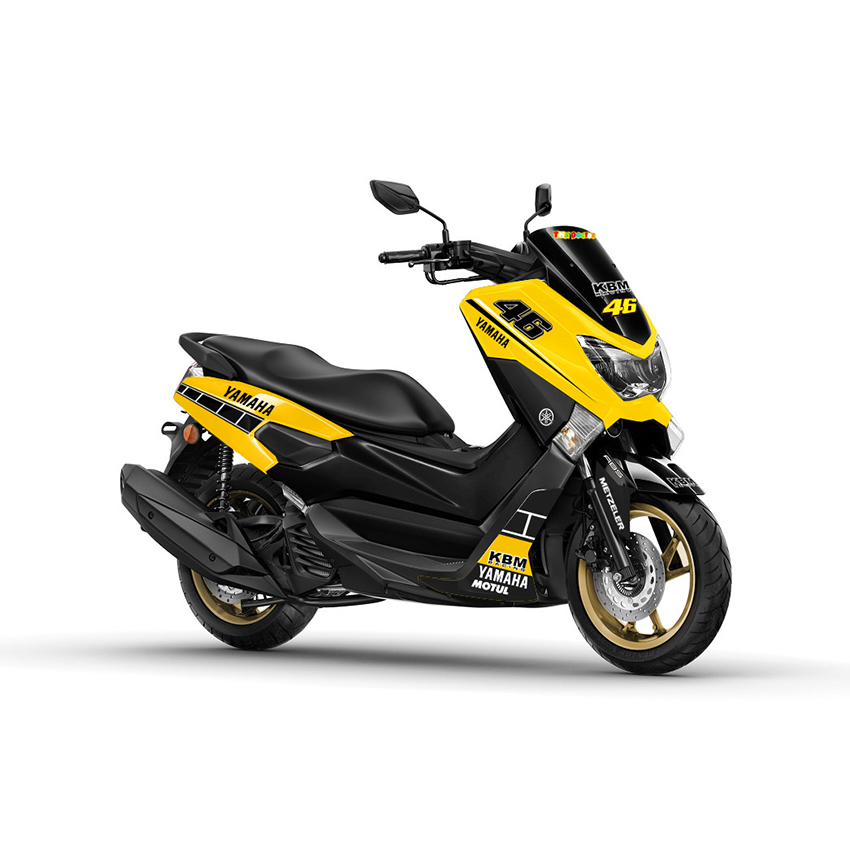 Nmax Yellow Decals. Decal Stiker Yamaha NMAX Yellow 60th Anniversary