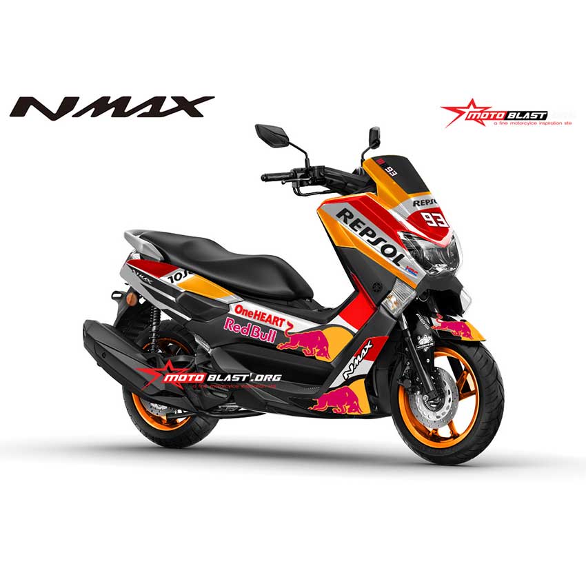 Decal Nmax Repsol. Decal Stiker Yamaha NMAX Repsol