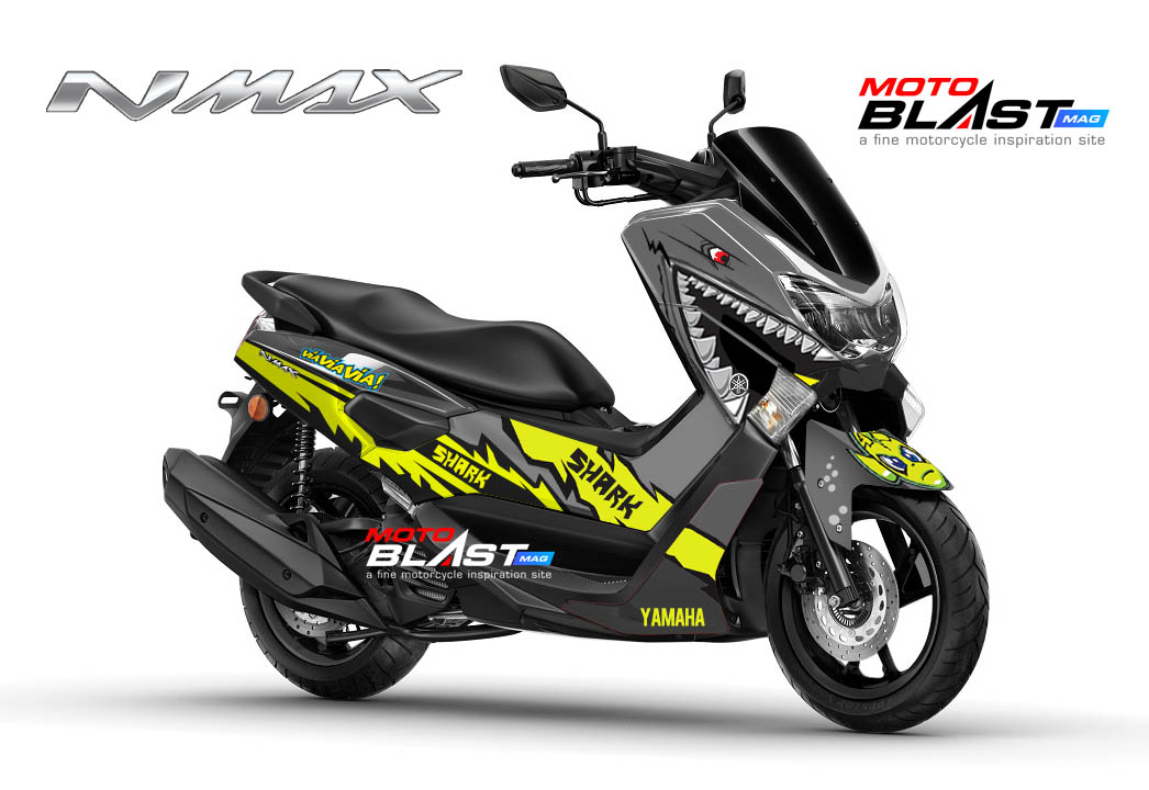 Decal Nmax Grey. Decal Stiker Yamaha NMAX GREY SHARK