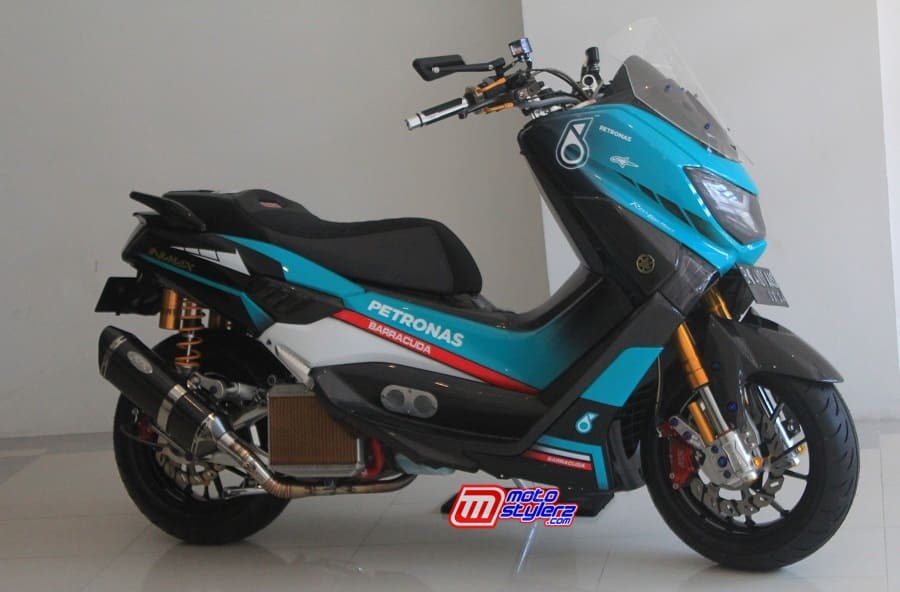 Nmax Airbrush Simple. NMAX”2019-Kampar: Terhipnotis Style Tim Petronas SRT, Simple Namun Sarat Nuansa Racing