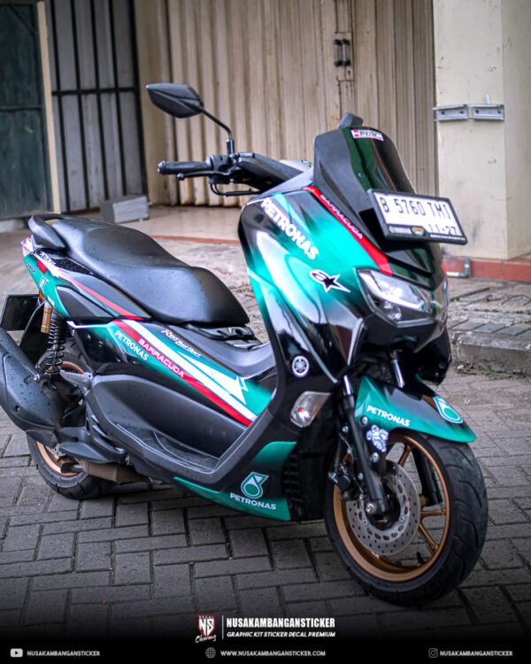 Sticker Nmax Hijau. DECAL STIKER YAMAHA NMAX PETRONAS HIJAU HITAM FULLBODY – Nusakambangan Sticker