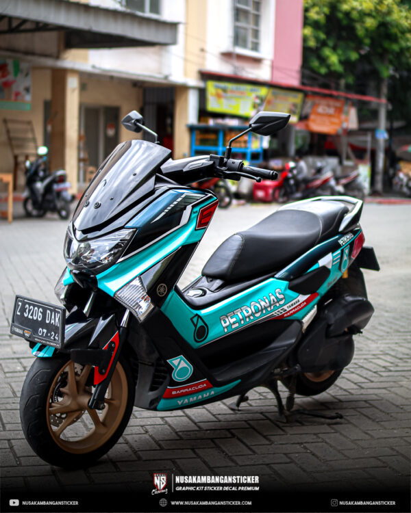 Stiker Motor Nmax Biru. Stiker Motor NMAX Petronas Biru Tosca Fullbody – Nusakambangan Sticker