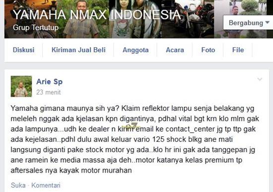 Lampu Senja Nmax. Reflektor Lampu Senja Yamaha Nmax Leleh ?