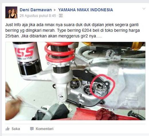 Ukuran Bearing Bak Cvt Nmax. Yamaha NMax Klotok-klotok karena Bearing Oblak ? - Pertamax7.com