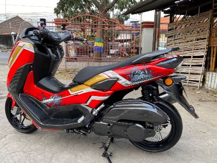 Modif Nmax Cirebon. Yamaha Nmax di Bandung Hidupkan Trend Modifikasi Air Brush Futuristik