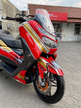 Modifikasi Nmax Bandung. Yamaha Nmax di Bandung Hidupkan Trend Modifikasi Air Brush Futuristik