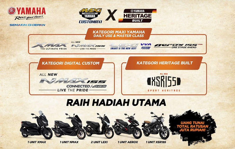 Yamaha Xsr 155 Vs Nmax. 3 Syarat Ikut Kompetisi Modifikasi Yamaha XSR155 – Moladin