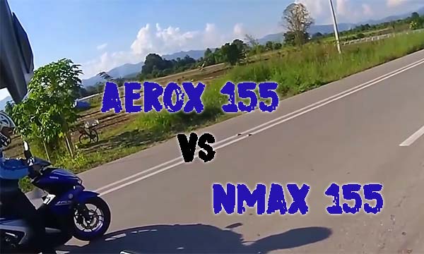 Aerox Vs Nmax Drag Race. Video Drag Yamaha Aerox 155 vs NMax dari Thailand