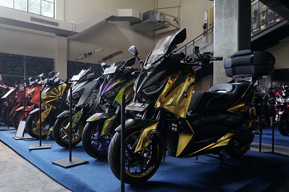 Tempat Variasi Nmax Makassar. Modifikasi NMax, Lexi, XMax dan Aerox di CustoMAXI 2018 Makassar, Tema Angkat Budaya!