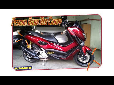 N Max Merah Candy. Modif Nmax Warna Dark Red Candy ala Tukang Cat Mobil